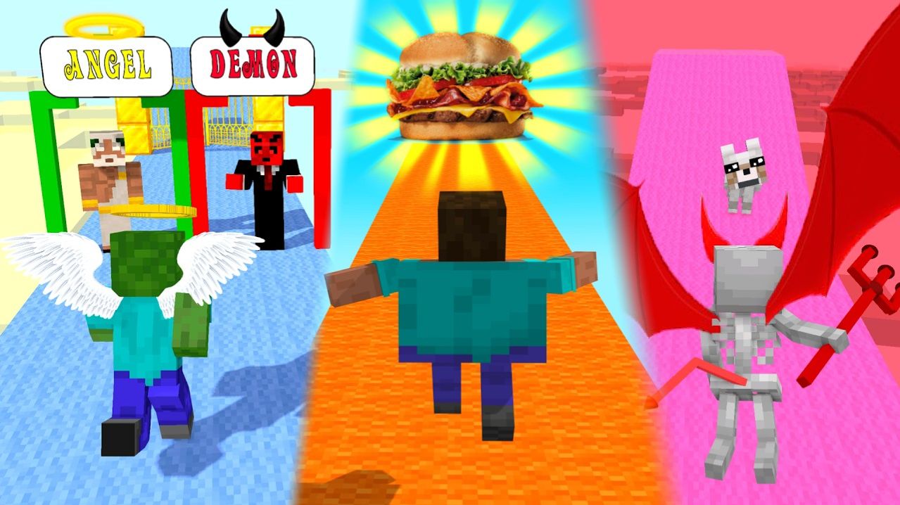 Беготня по Еде! ПОЛЕЗНАЯ ИЛИ НЕТ?? Minecraft Challenge