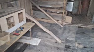 Делаем домик для кур.Разбираем залежи столетней давности.