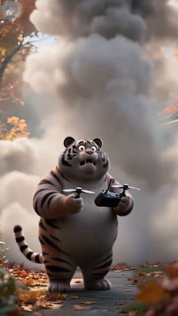 Страус попался