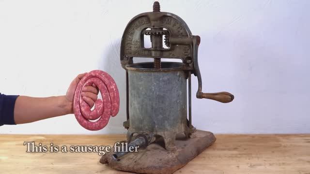 Реставрация старинного колбасного пресса