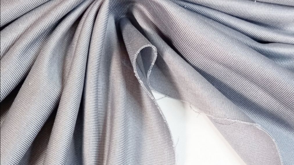 Трикотаж из натурального шёлка Италия, 547 светло-серый