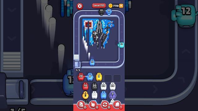 Прохождение 755 уровня Pixel Flow