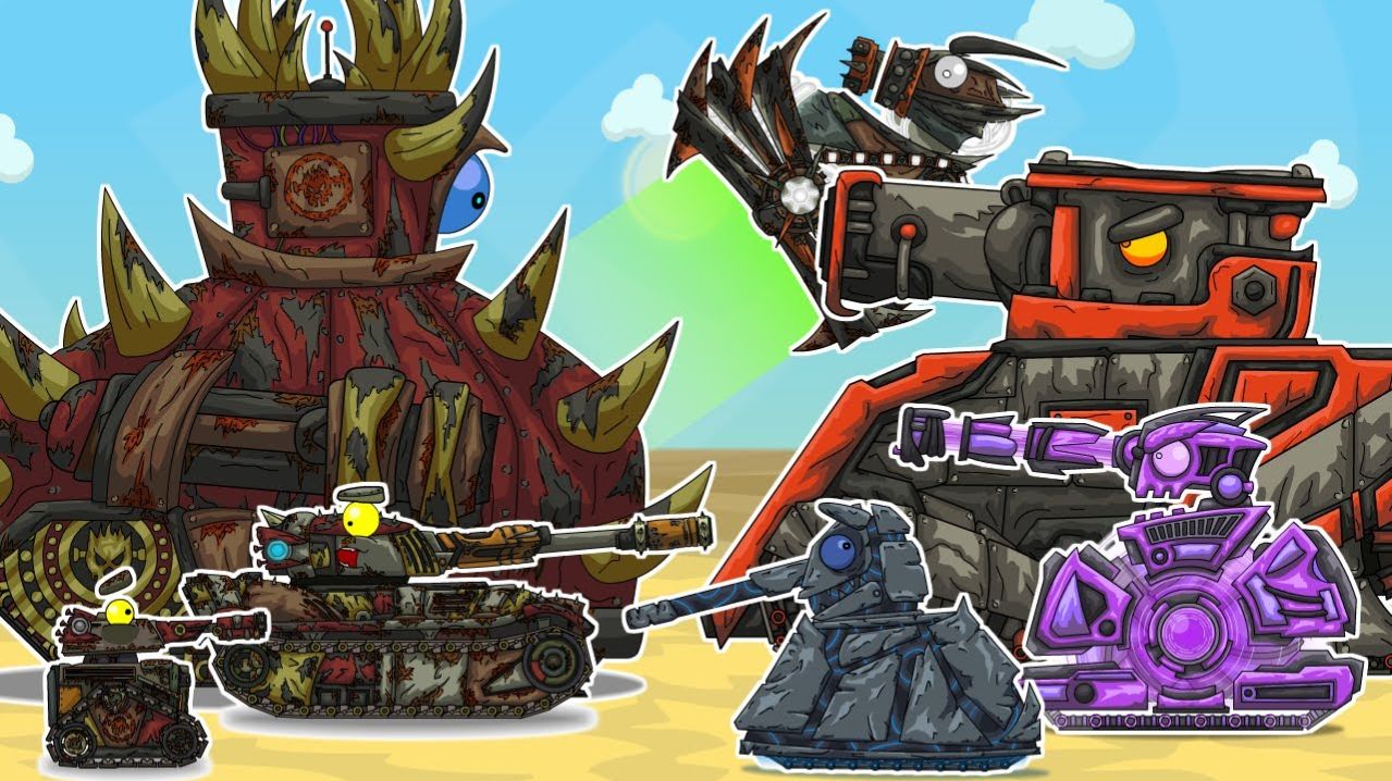 ВСЕ СЕРИИ  2 сезона Апокалиптический Мир - Атомные камни - Мультики про танки