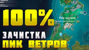 ЗАКРЫВАЕМ НА 100% ПИК ВЕТРОВ Геншин импакт Genshin impact