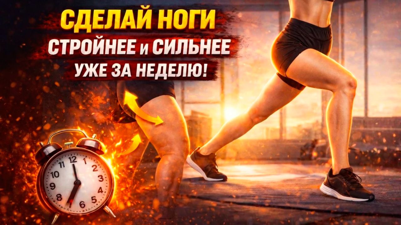 🔥 СДЕЛАЙ НОГИ СТРОЙНЕЕ И СИЛЬНЕЕ УЖЕ ЗА НЕДЕЛЮ!