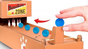 Как сделать мини-боулинг из картона