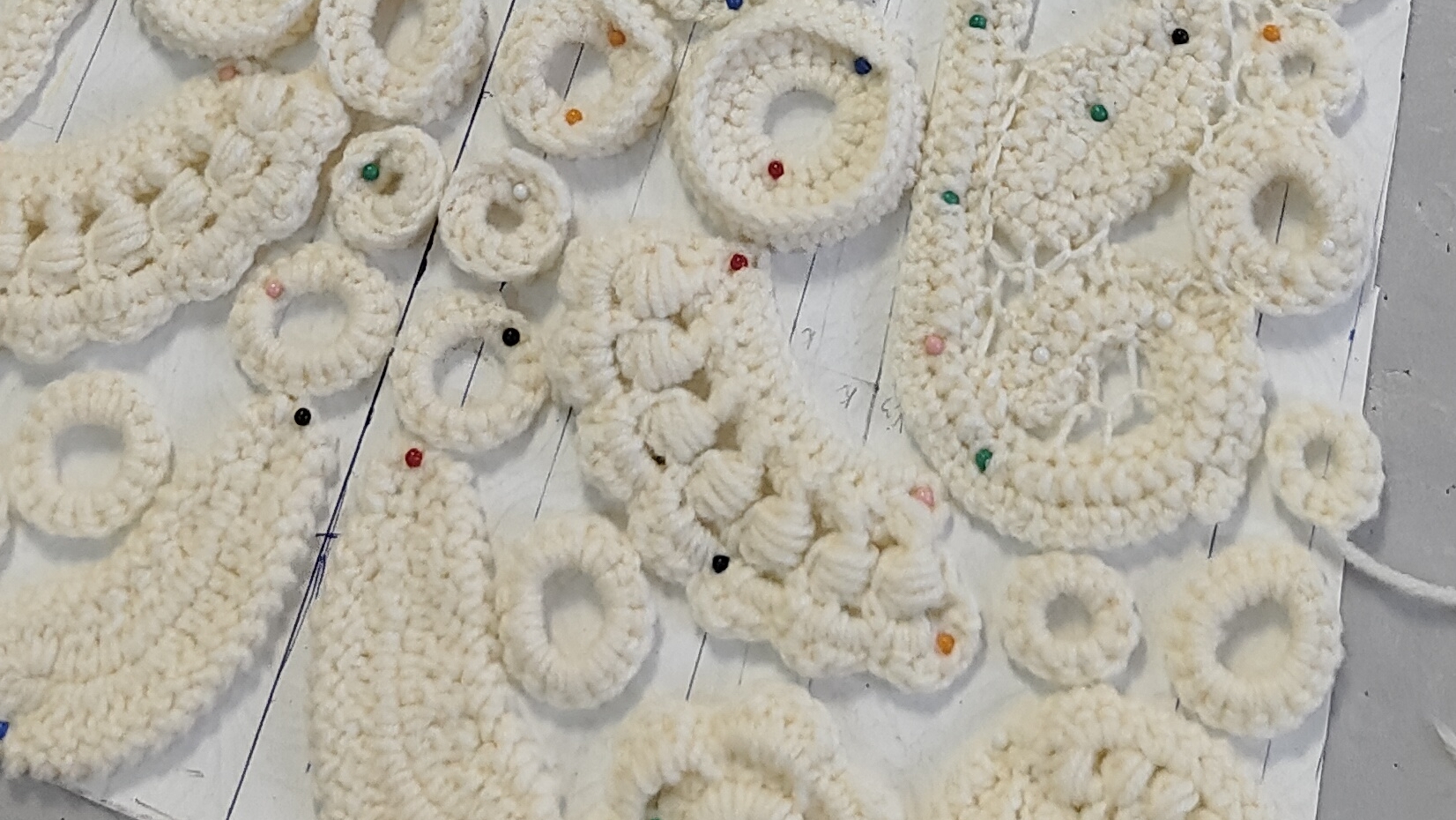 Планка, пришиваем планку. Ирландское кружево