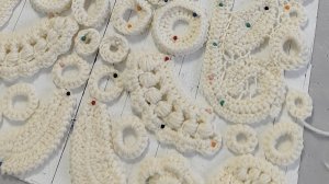 Планка, пришиваем планку. Ирландское кружево