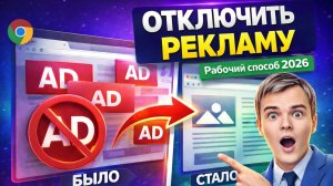 😱 Убери рекламу НАВСЕГДА за 1 минуту