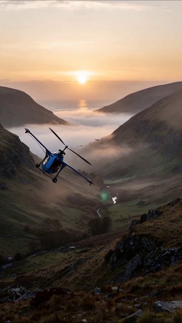 Восход в горах: утренний туман #природа #восход #пейзаж