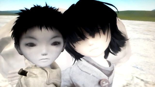 маленькие кошмары мальчик Мона и девочка 6-тая сс на кровати