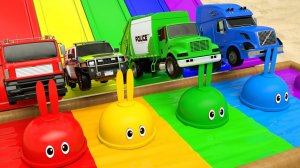 Экскаватор, трактор, пожарная машина, мусоровоз, полицейская машина. Игрушечный экскаватор, машинка