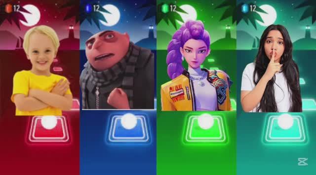 Влад и Ники в Тайлс Хоп : Битва против Гадкого Я 4, Шфы и К-Поп Охотников — ЭДМ Раш