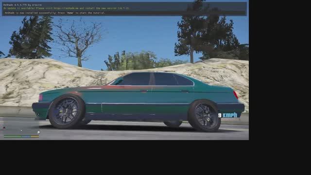 BMW E32 750i V12 Rainy супер дрифт семёрка бмв в мире в гта 5