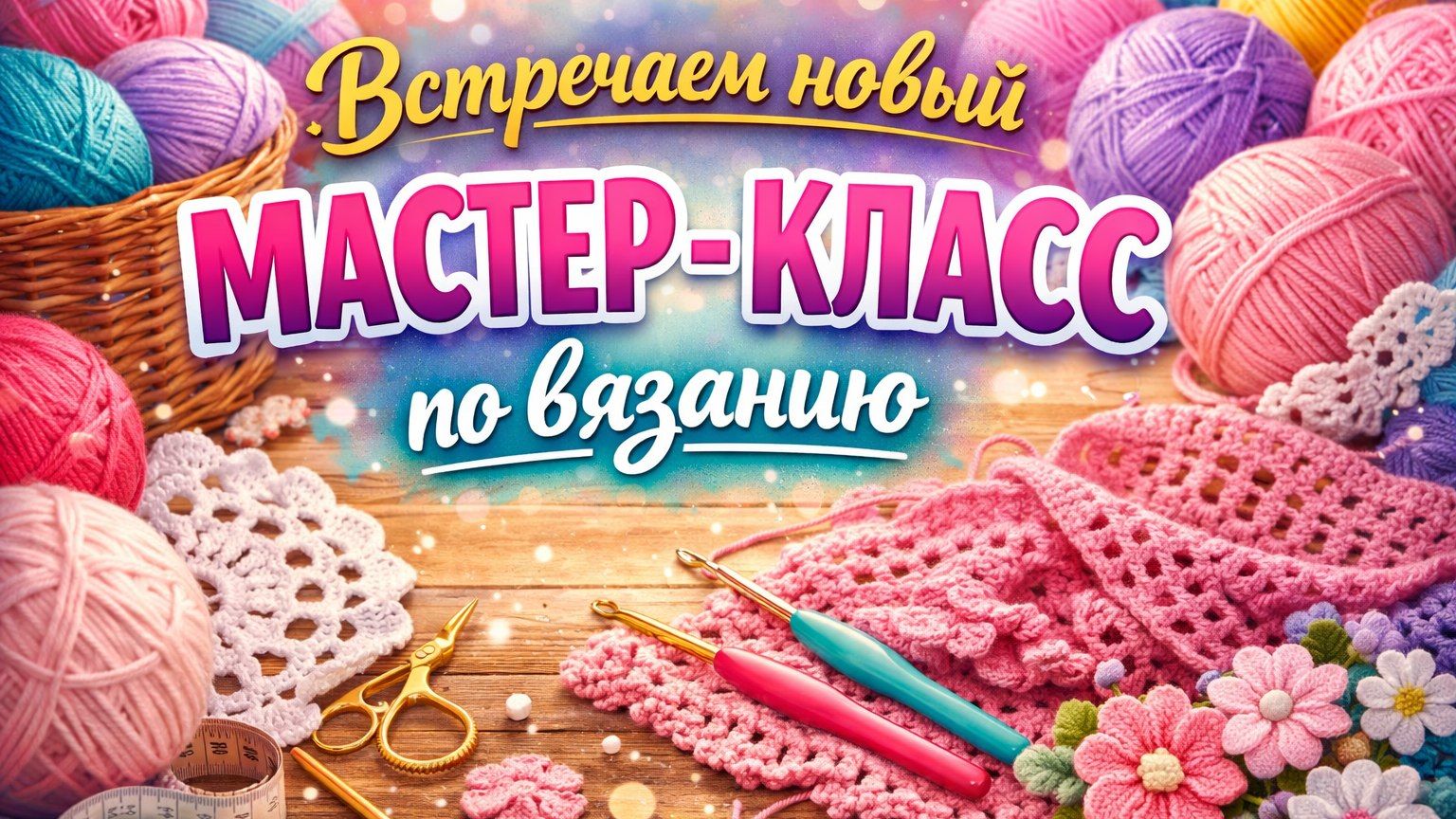 🔥 Встречаем новый мастер класс по вязанию для начинающих - апрель 2026