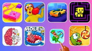 Brain Test, Hole. io, Bowmasters, Cut The Rope Free