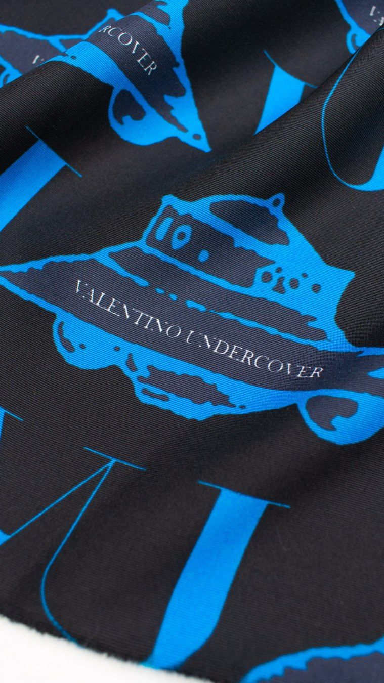 🔥 Отрез 1 м. Эффектный репсовый шелк Valentino 1TX78 🇮🇹