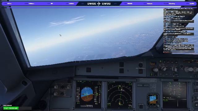 A320-214 SL Fenix Simulations MSFS2024, Vatsim, SBI005, Nizhny Novgorod(UWGG) - Ufa(UWUU)