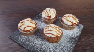 Кексы с Морковью и соленой карамелью - лучшая сладость к чаю! 🍯✨