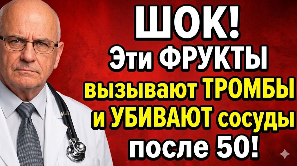 Эти ФРУКТЫ УБИВАЮТ ВАШИ СОСУДЫ и ВЫЗЫВАЮТ ТРОМБЫ после 50 ЛЕТ! Срочно Исключите