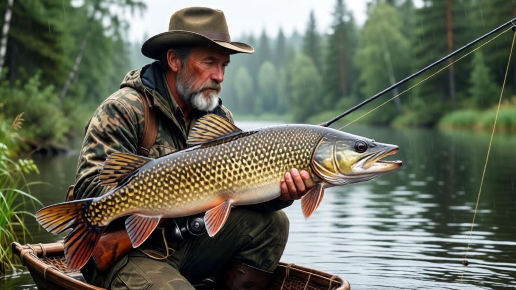 Охота и Рыбалка ЛОВЛЯ ХАРИУСА по ДЕДОВСКИ Норка Чага Тайга Сибирь Гадюка Выживание Лес Рыба Природа