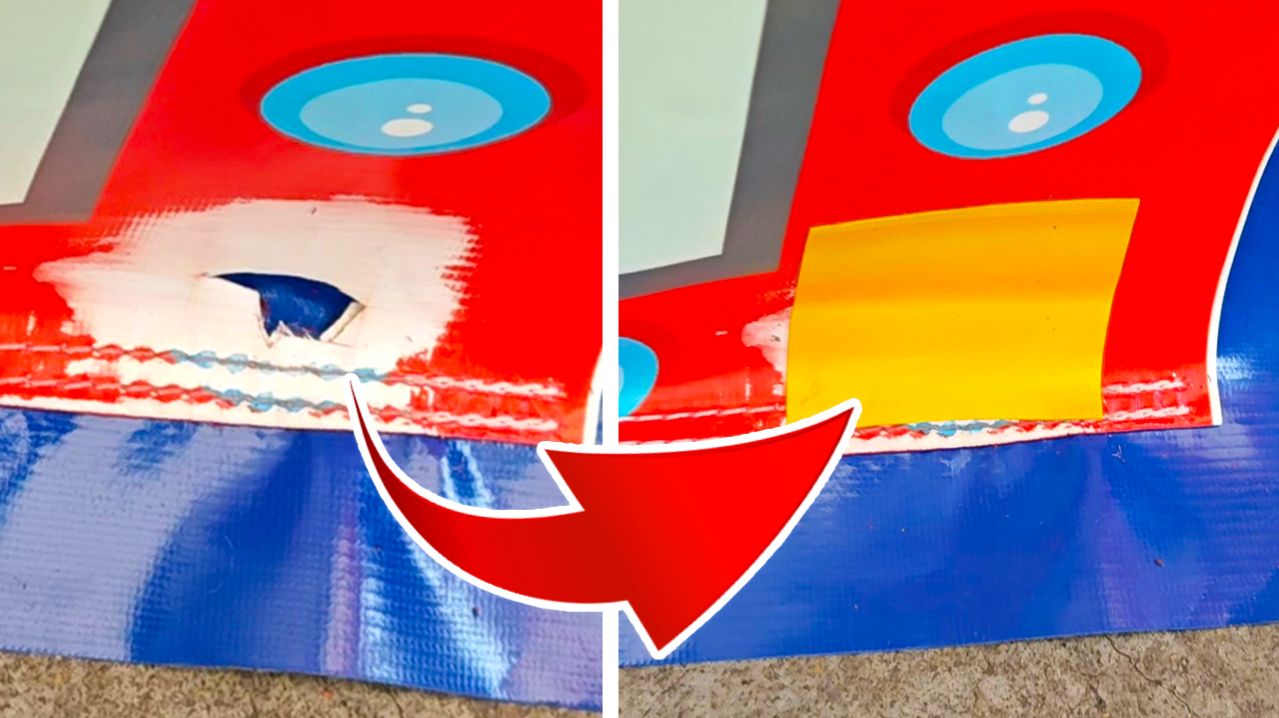 Как заклеить батут ПВХ правильно 🔧 Профессиональный ремонт (Texacol / Desmokol) без ошибок