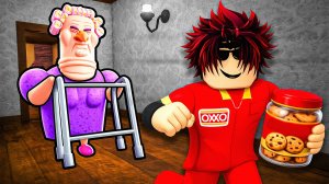 😱СБЕЖАЛ от ЗЛОЙ БАБУШКИ в Роблокс!