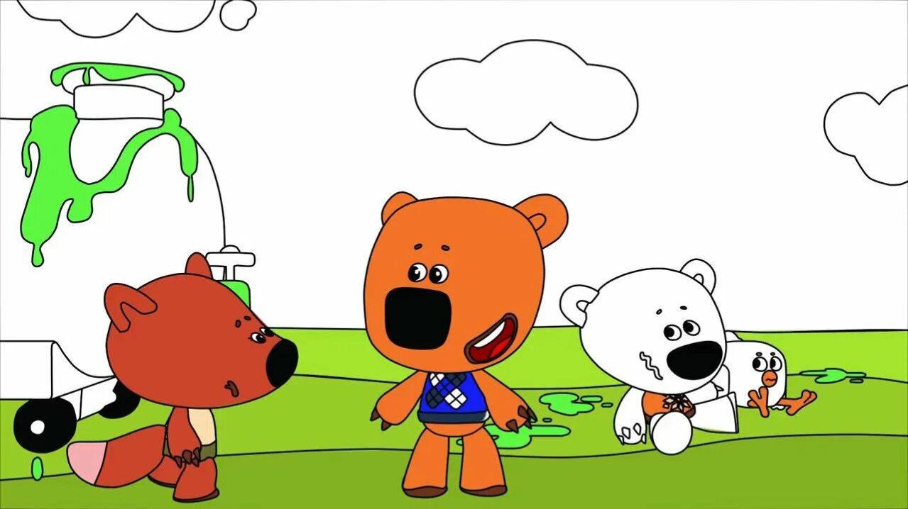 Ми Ми Мишки! Увлекательная История-Раскраска!Игры Для Детей!