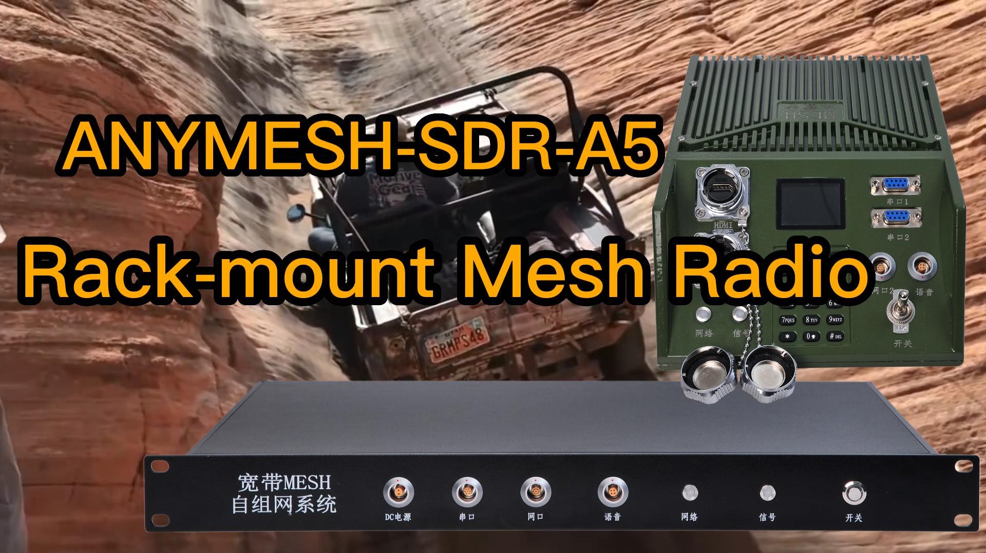 ANYMESH-SDR-A5: 40-ваттная автомобильная Mesh-радиостанция