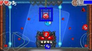 RED BALL 4, 2 blue balls and 2 red orange balls