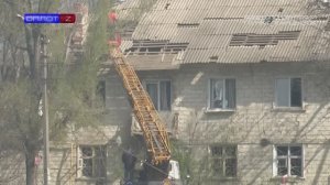 Последствия ночного обстрела пос. Горное