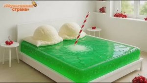 Какую вкусную кровать выберешь? Фантастическая ИИ - анимация.