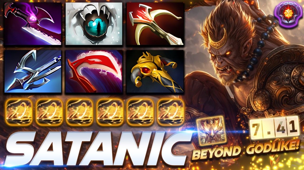 Satanic Monkey King Beyond Godlike — профессиональный геймплей в Dota 2 [Смотри и учись]