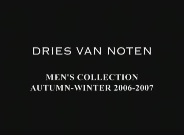 Показ мужской коллекции Dries Van Noten осень-зима 2006-2007