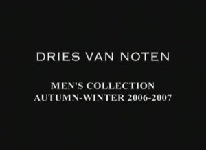 Показ мужской коллекции Dries Van Noten осень-зима 2006-2007