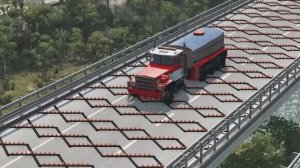 Автомобили против 100 полосатых шипов 🎮 🎮 симулятор гонки игры про машинки vfibyrb