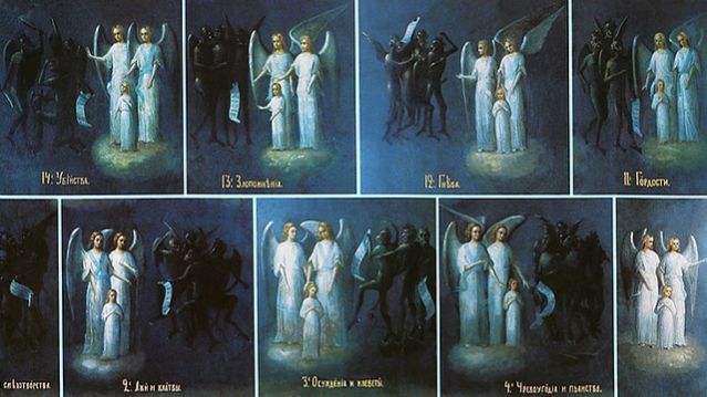 Мытарства в житиях святых