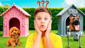 Робопёс 🐶🤖 vs Настоящая Собака Челлендж