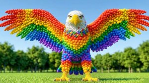 Детские мультики. Мультики для детей. Фигурки из шариков против мяча. Мультики