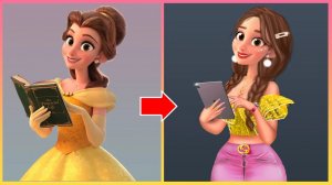 Королева стилей: Белль - Раскраска для детей