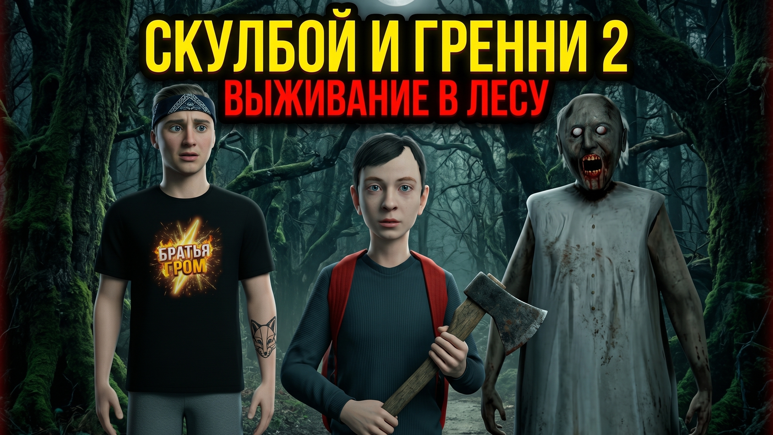 ⚡Я НЕ ОЖИДАЛ ТАКОГО! Скулбой и Гренни 2 в лесу 🌲🔥