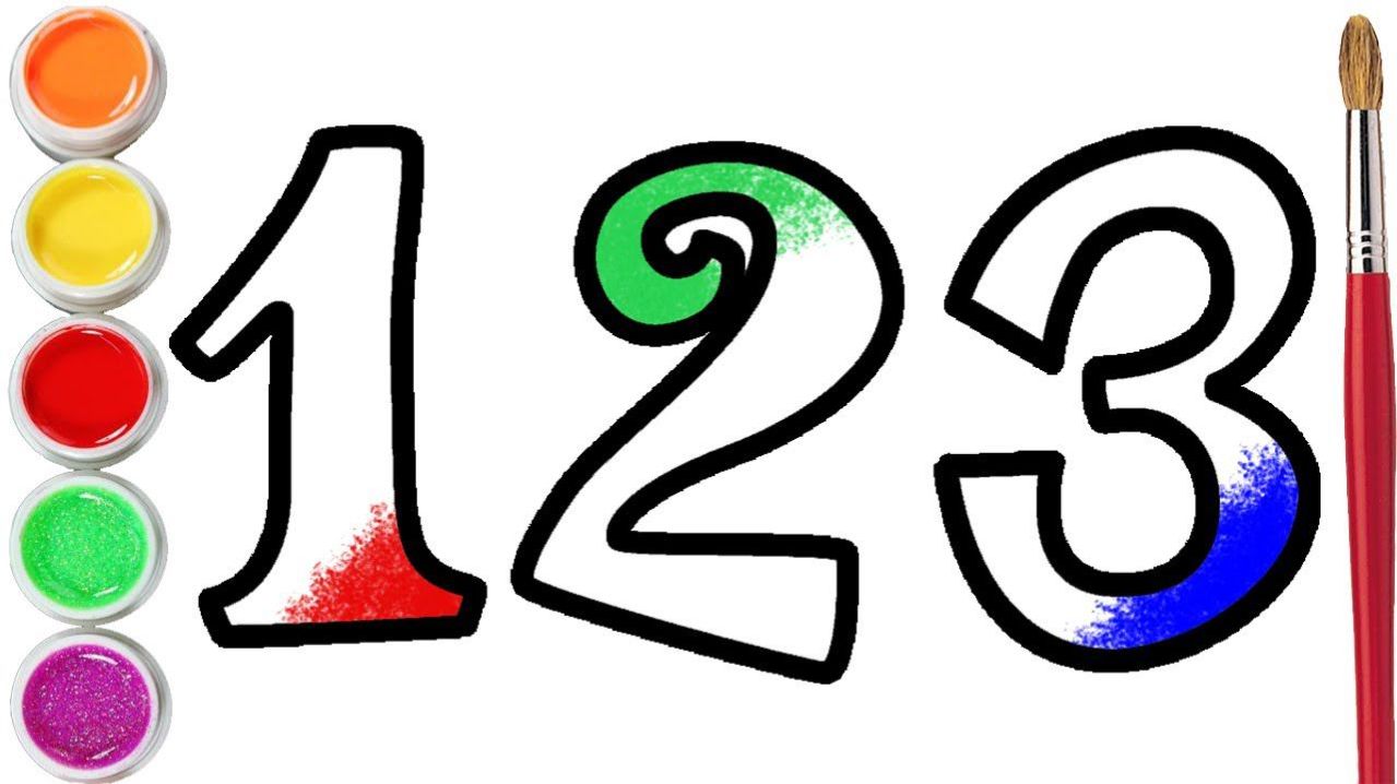 Мультик для детей-Как нарисовать ЦЫФРЫ