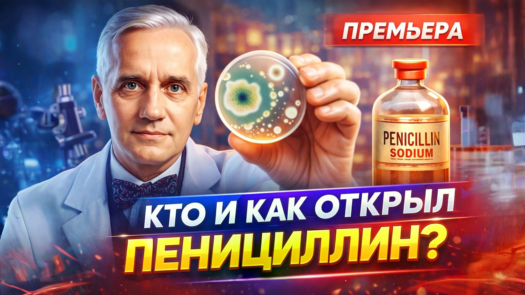 🧪 КАК СЛУЧАЙНО ОТКРЫЛИ ПЕНИЦИЛЛИН? ИСТОРИЯ, КОТОРАЯ ИЗМЕНИЛА МИР