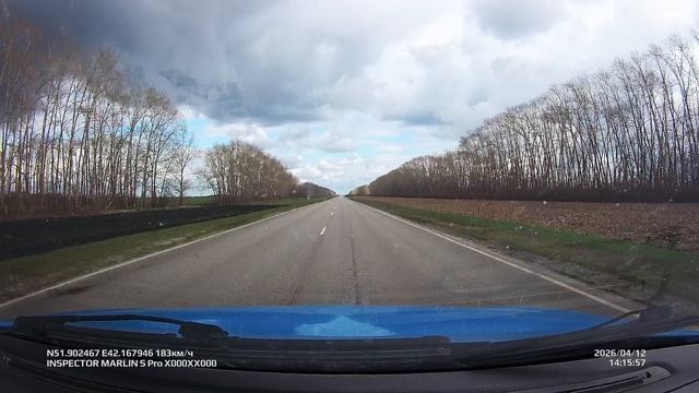 Разгон Лада Приора Nitro Blue до 206 км/ч -съемка высокоскоротной регистратор Inspector Marlin S PRO