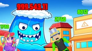 САМОЕ БОЛЬШОЕ цунами в МИРЕ! я УНИЧТОЖИЛ ГОРОД в Roblox и ВСЕ БЕГУТ