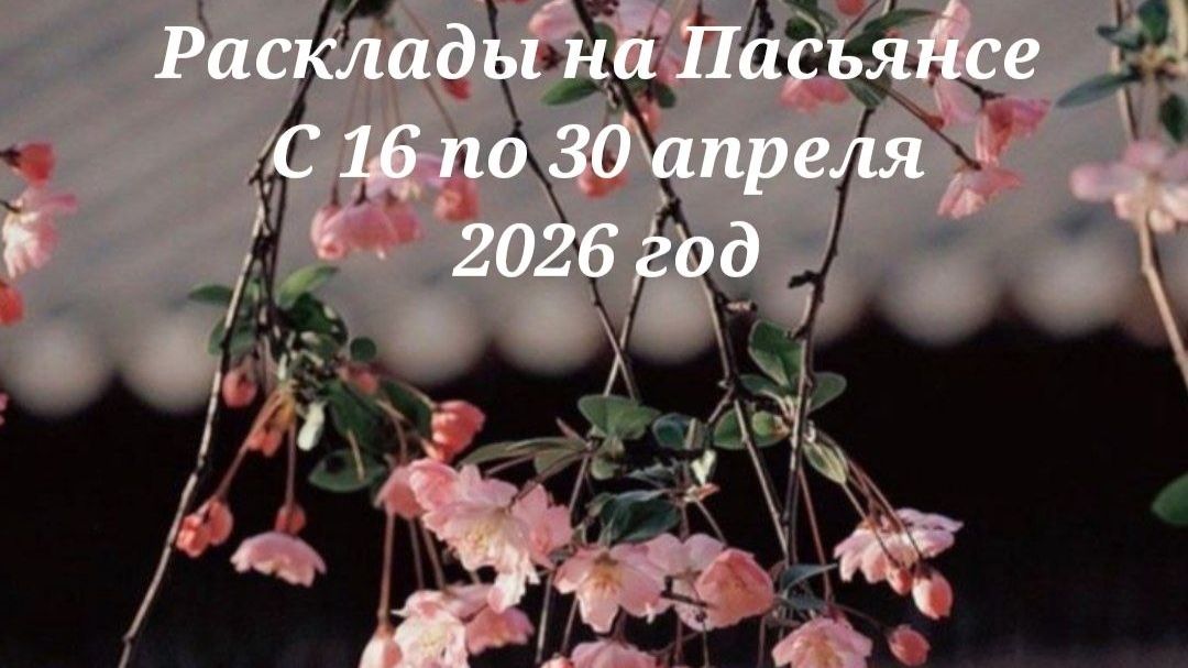 Расклады на Пасьянсе с 16 по 30 апреля 2026г