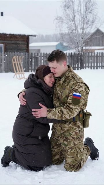 Печаль разлуки: когда встреча становится прощанием #война #семья #потеря