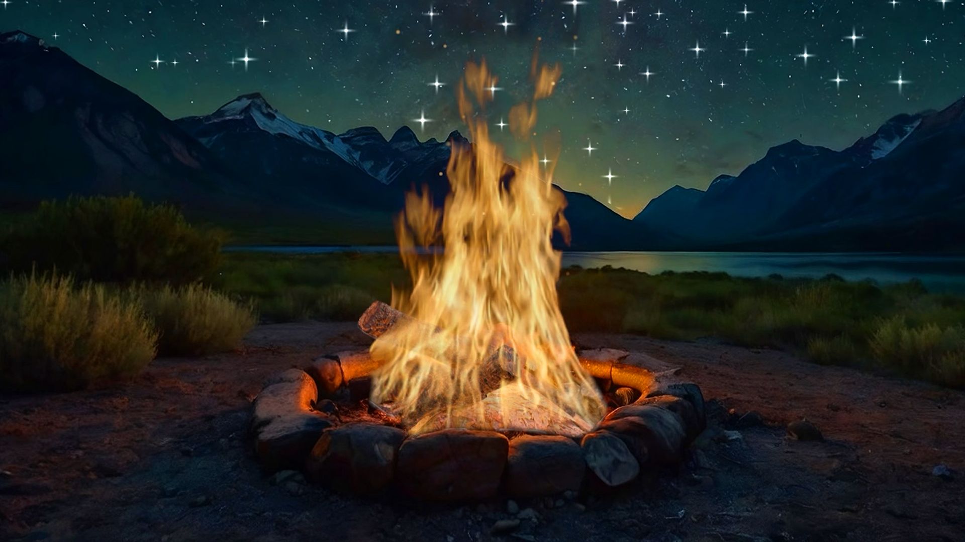 🔥 РЕЛАКС МУЗЫКА ДЛЯ МЕДИТАЦИИ И ЗВУК КОСТРА 🎵 УСПОКАИВАЮЩАЯ МУЗЫКА ДЛЯ СНА И КОСТЕР НА БЕРЕГУ