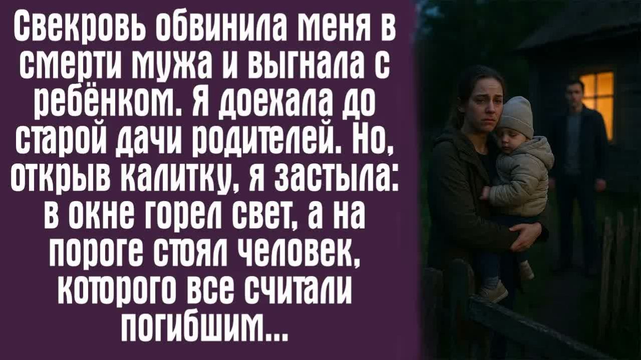 Истории из жизни. Слушать истории. Свекровь обвинила меня в смерти мужа и выгнала с ребёнком.