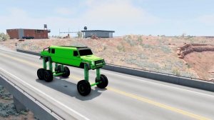 Полицейские машины ездят через препятствия